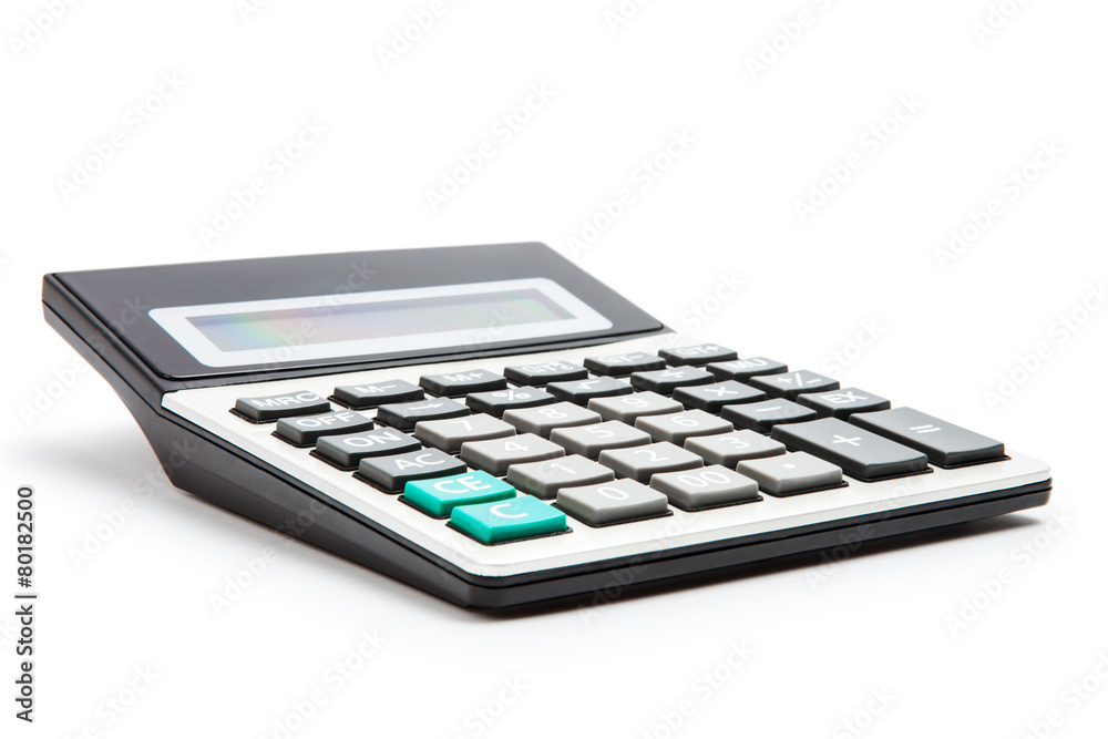 calculator on a white background
