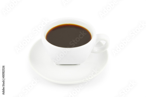 cup coffee isolated on white