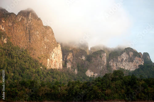 View point and landmark of Khao Sok National Park.