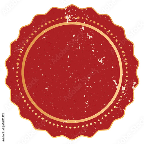 Retro round vector sticker