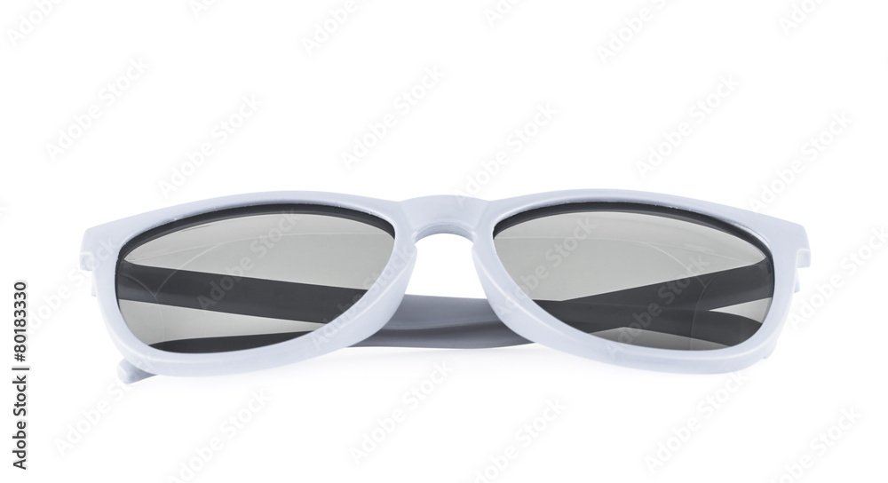 Fototapeta premium White sun glasses isolated