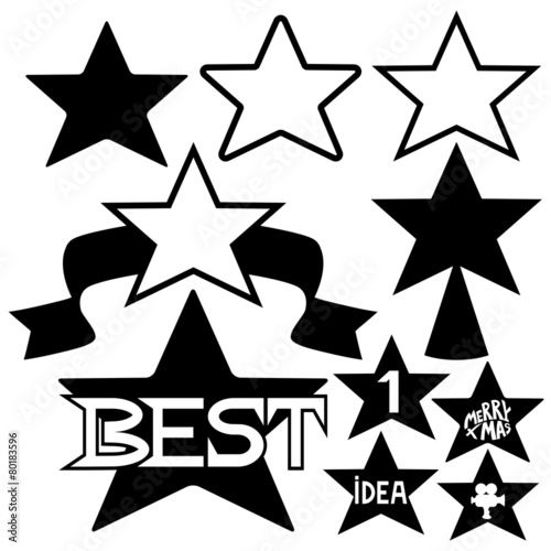 Vector set. Star.