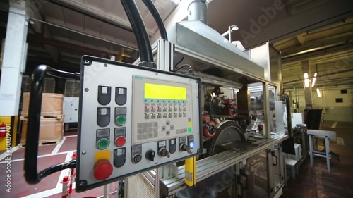 Wallpaper Mural Tampoprint machine with control panel in the brewery Torontodigital.ca