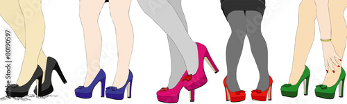 The nice legs of women