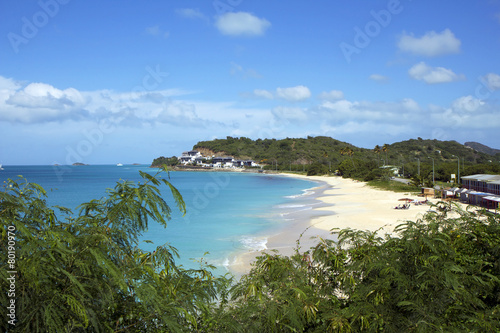 Fototapeta Naklejka Na Ścianę i Meble -  Карибы. Пляжи острова Антигуа.
