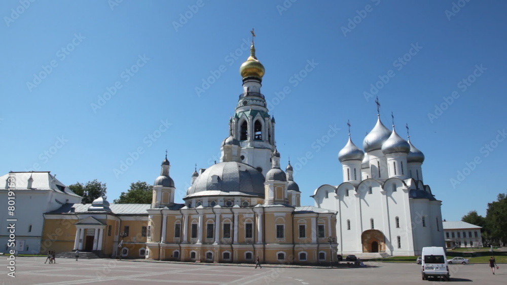 Vologda Kremlin, Sofia cathedral and area before them Vologda Kremlin, Sofia cathedral and area before them