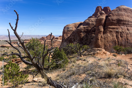 rock formation, desert landscape, Arches National Park, Utah