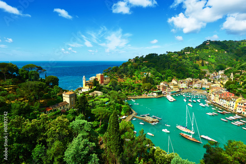 Portofino village on Ligurian coast, Italy