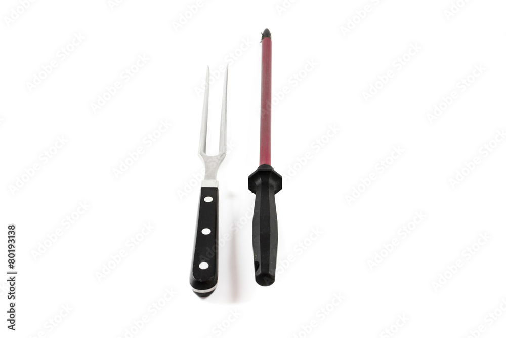 Fleischgabel mit Wetzstahl Fleischgabel mit Wetzstahl