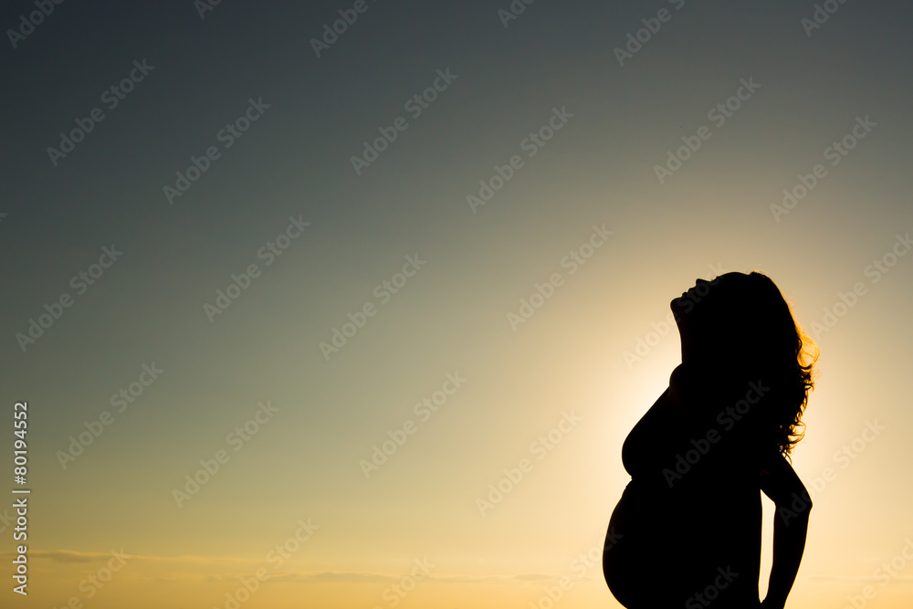 Pregnant Mother Silhouette