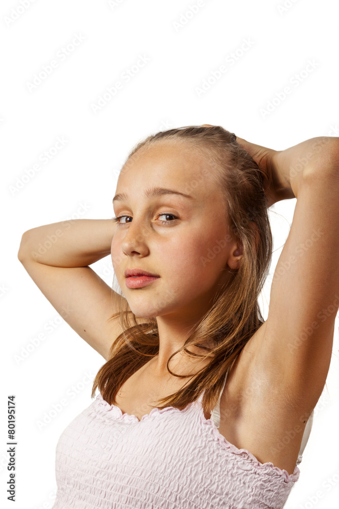 Naklejka premium cute young teenage girl