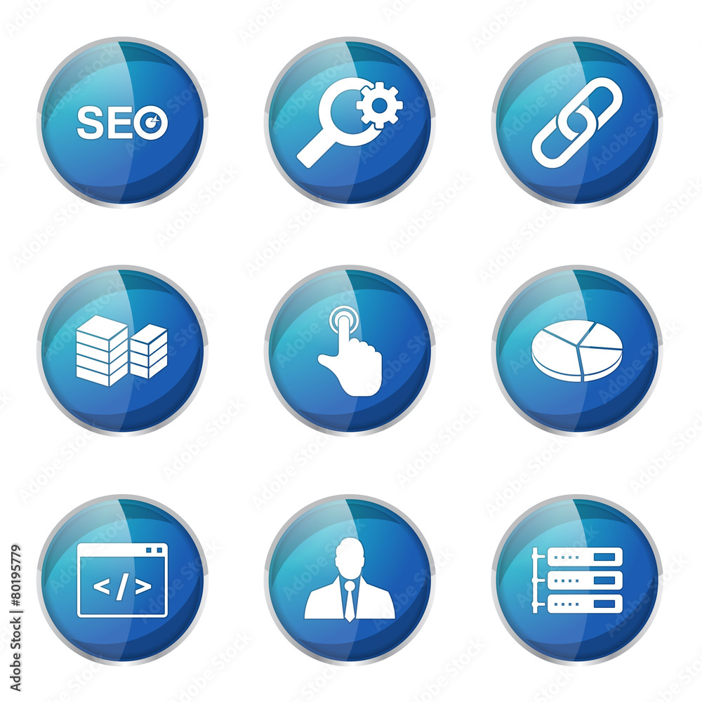 SEO Internet Sign Blue Vector Button Icon Design Set 11 SEO Internet Sign Blue Vector Button Icon Design Set 11