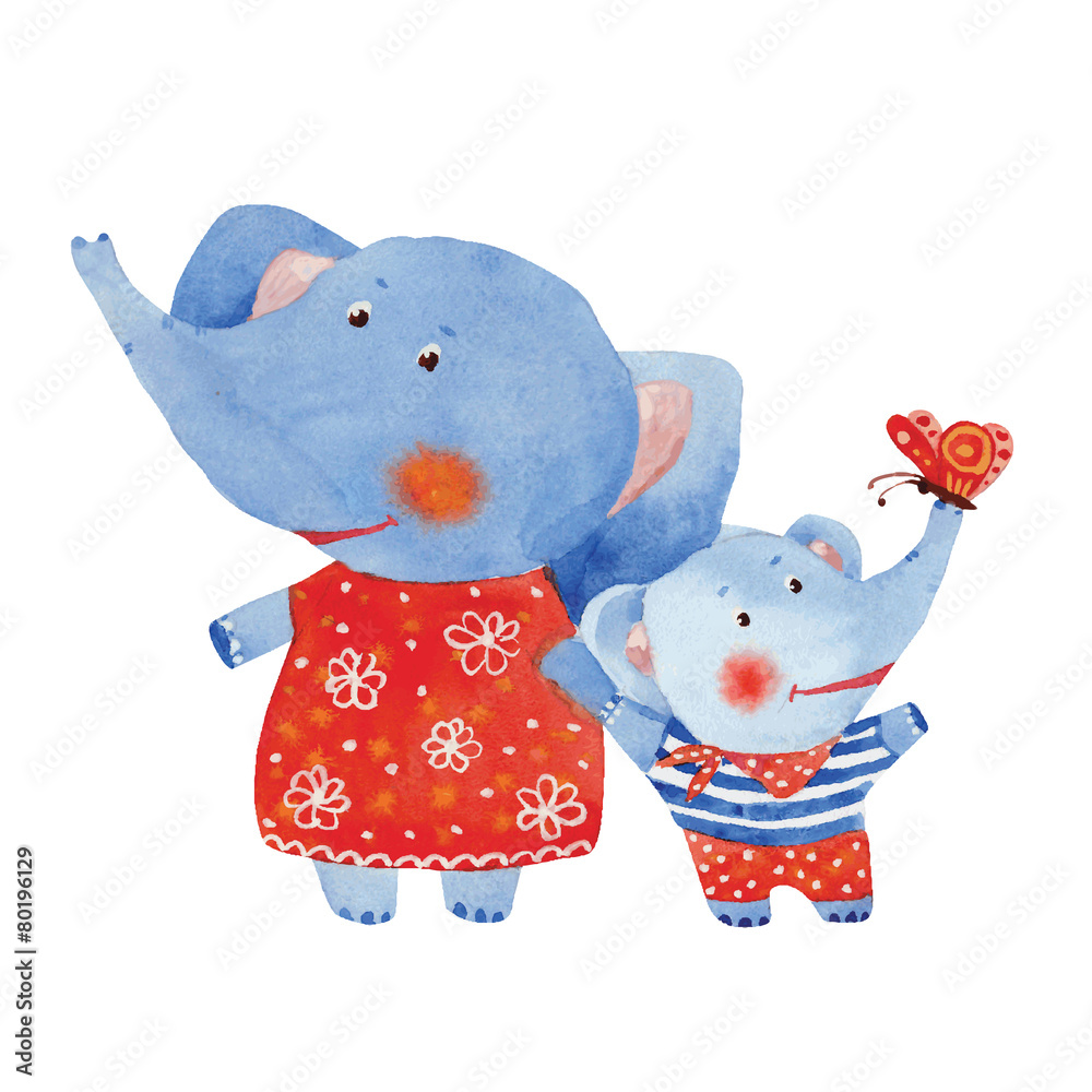 Fototapeta premium elephants