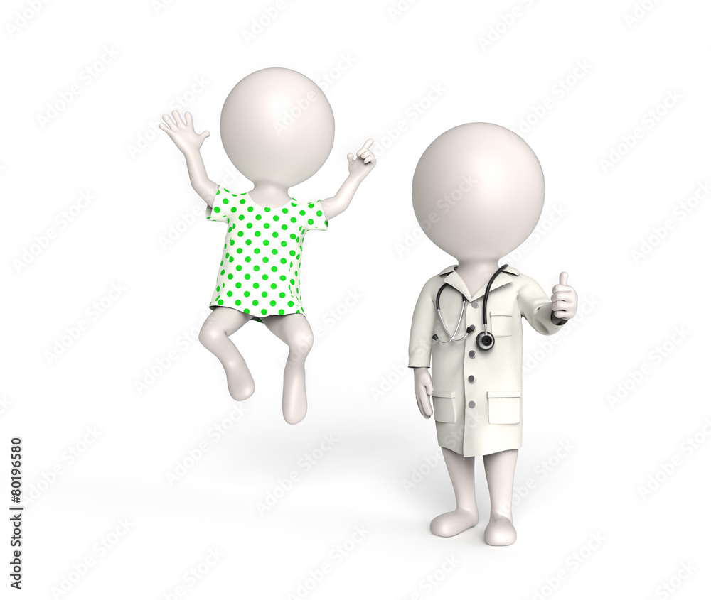 Doctor and patient in good mood Doctor and patient in good mood