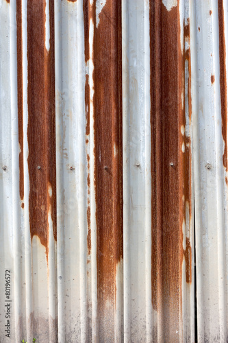 Rough painted metal wall