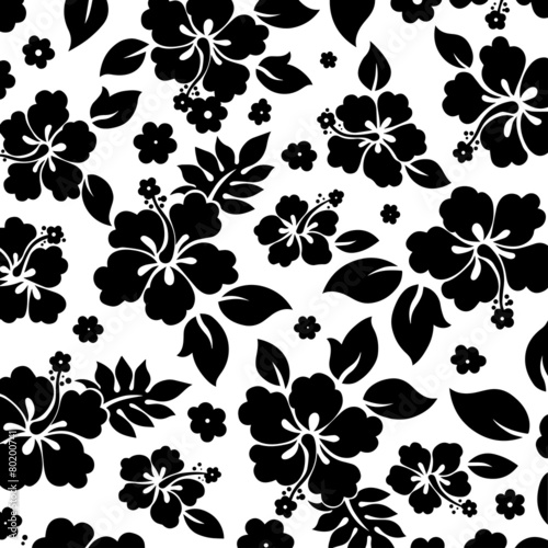 Hawaiian Hibiscus Pattern