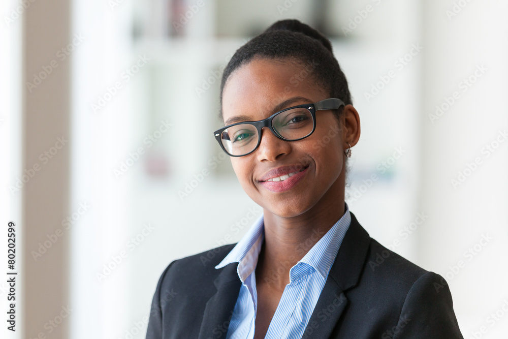 Portrait of a young African American business woman - Black peop Portrait of a young African American business woman - Black peop