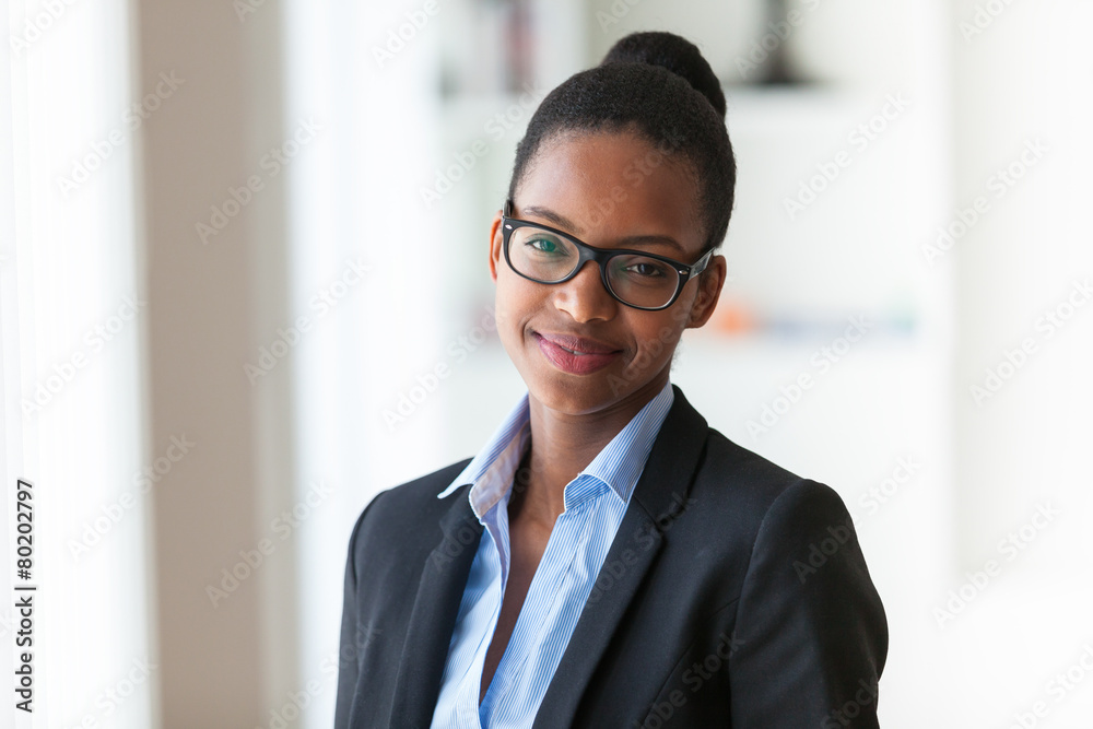 Portrait of a young African American business woman - Black peop Portrait of a young African American business woman - Black peop