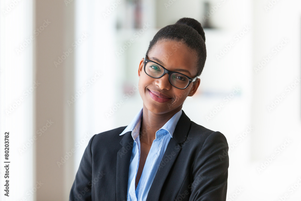 Portrait of a young African American business woman - Black peop Portrait of a young African American business woman - Black peop