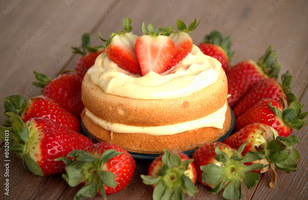 strawberry cake