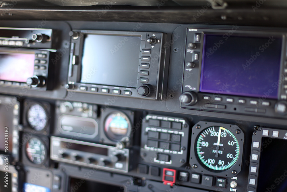 Fluginstrumente im Cockpit