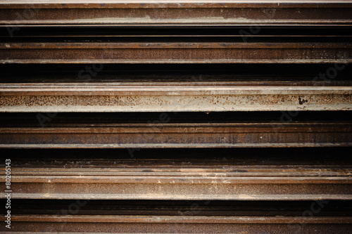 Rust iron beam