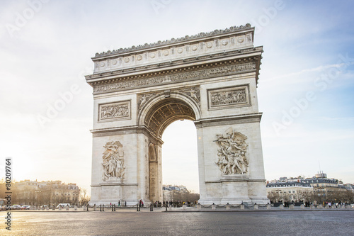 Fototapeta Naklejka Na Ścianę i Meble -  Arc de Triomphe, Paris, France. Top Europe Destination