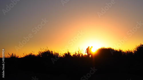 Sunset at Valencia, Spain photo