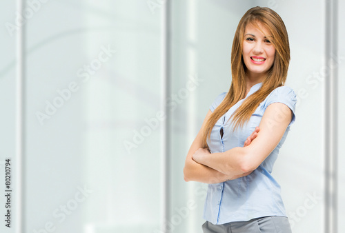 Smiling woman portrait