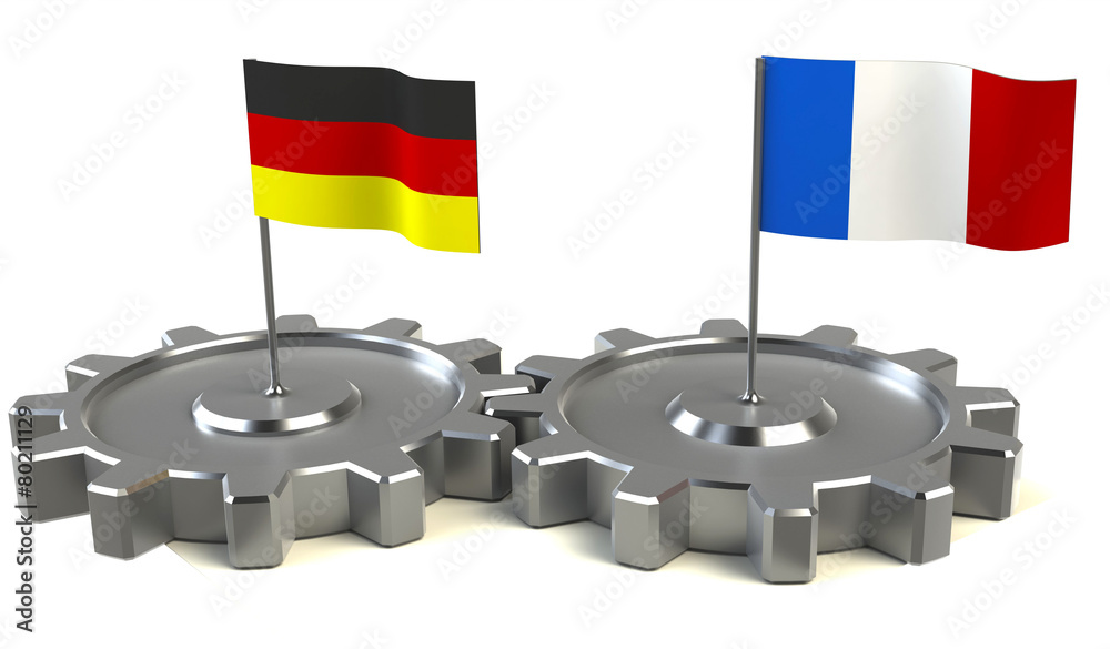 zusammenarbeit land frankreich deutschland StockIllustration Adobe Stock