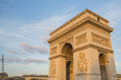 Arc de Triomphe, Paris, France. Top Europe Destination © somchaij