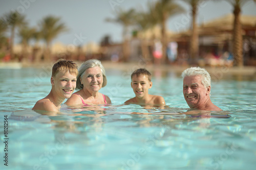 grandparents with their grandchildren 
