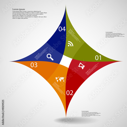 Square star on light background