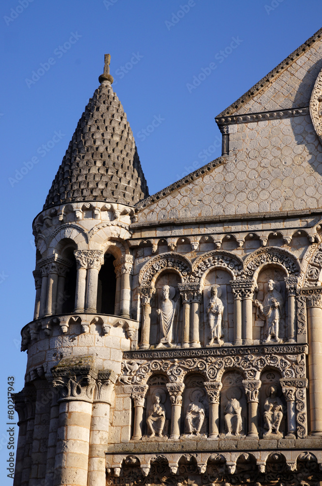 détail de l'église Notre-Dame-la-Grande de Poitiers