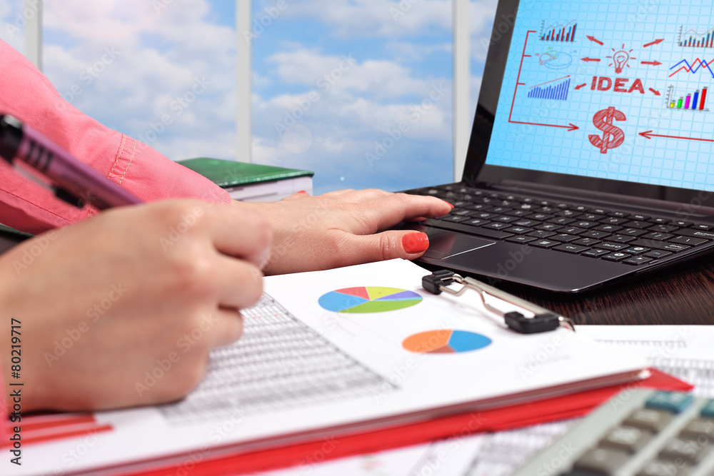 businesswoman working