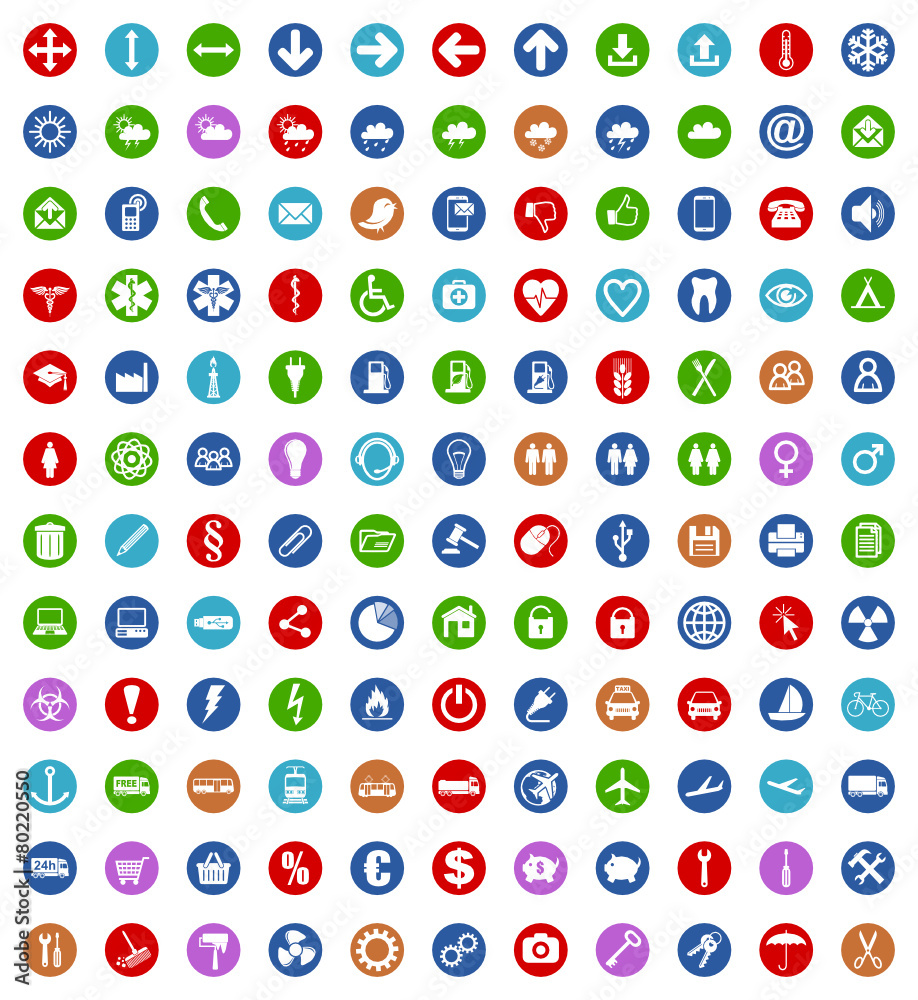 business icon web set business icon web set