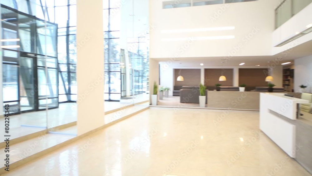 Front desk at business center in modern style 