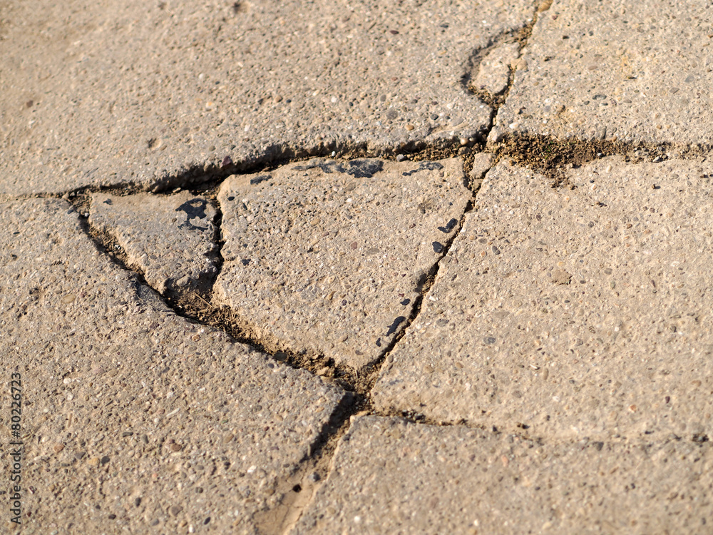 Obraz premium Strassenschäden