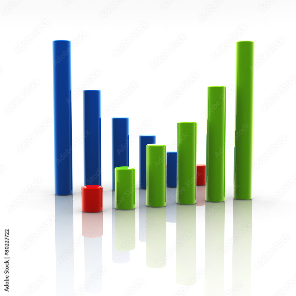 Chart up and down Chart up and down