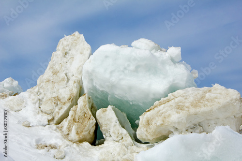 Ice Slabs on Lake Huron