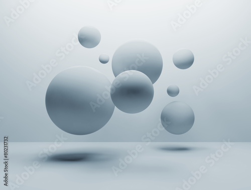 random spheres background