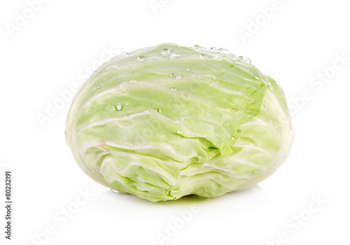 Cabbage isolated on white background © khumthong