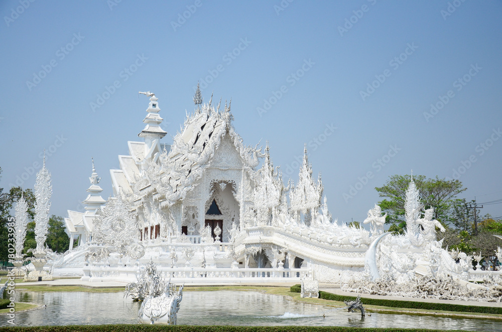 White Temple (วัดร่องขุ่น or Wat Rong Khun) at Chiangrai