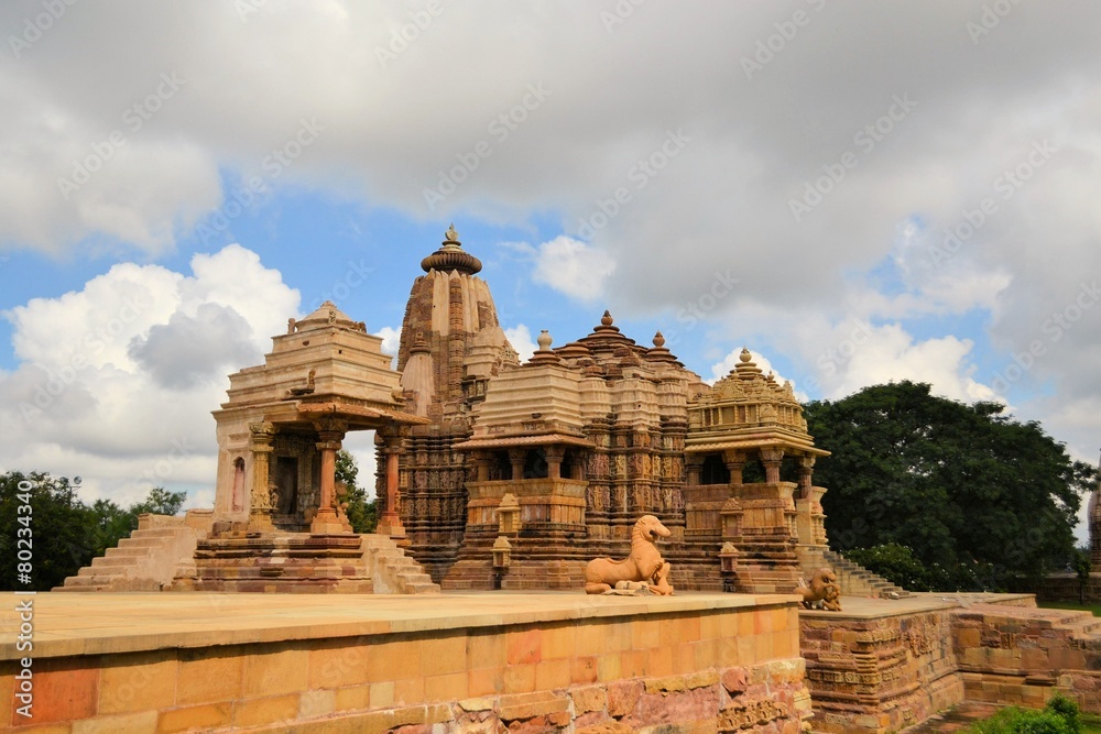 Khajuraho Hindu and Jain temples, India.