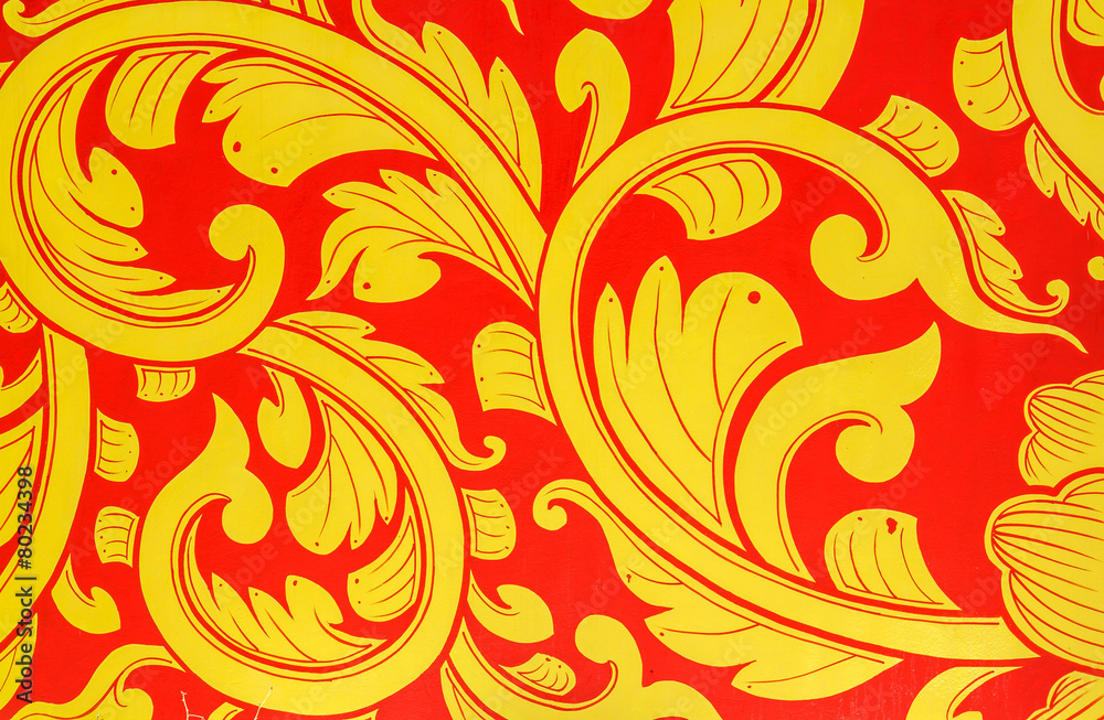 Golden lotus pattern Golden lotus pattern