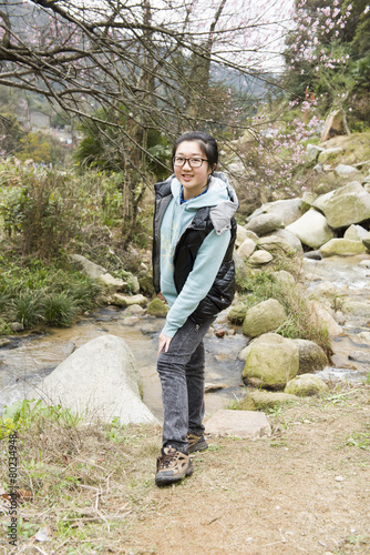 china girl in the park