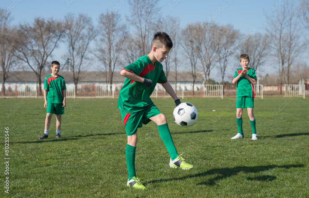 Obraz premium Kids soccer