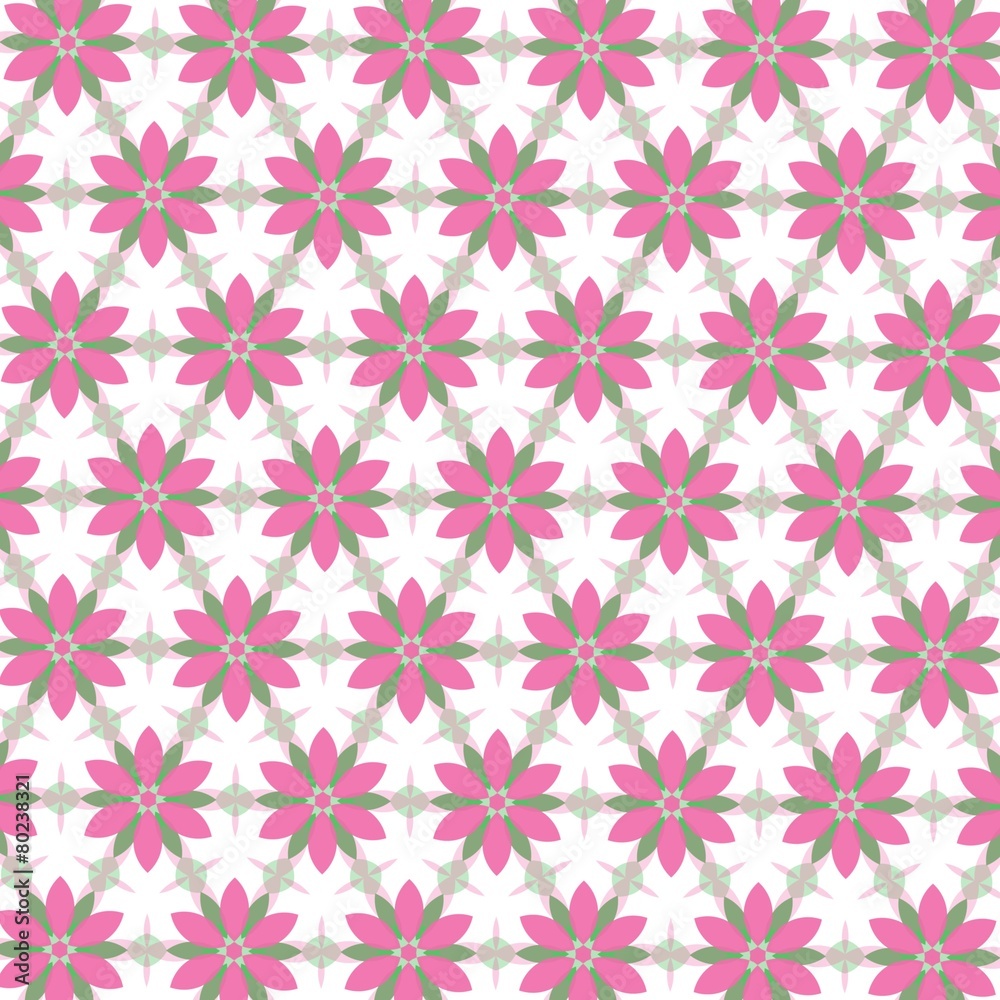 pattern illustration of abstract flowers