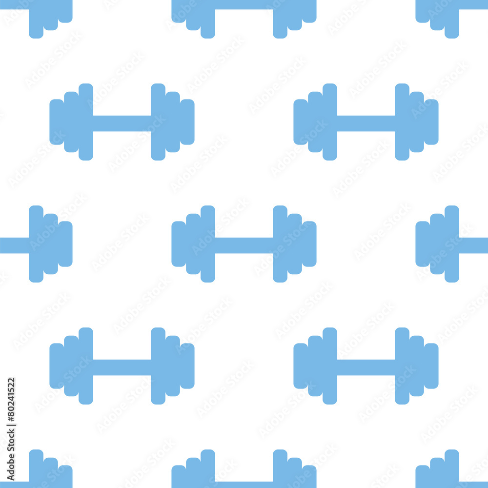 Barbell seamless pattern