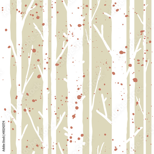 Trees seamless pattern